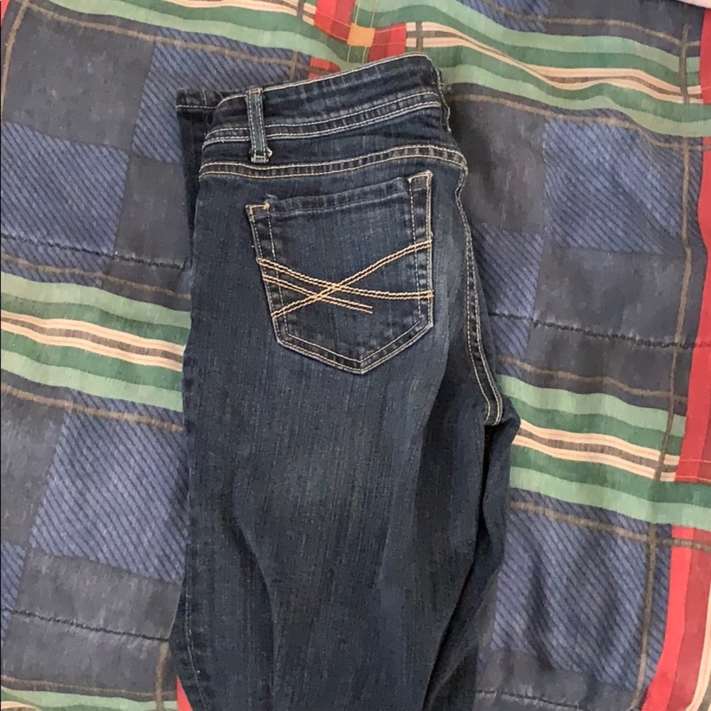 Theses are boot cut jeans